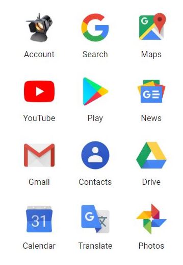 Google Apps logos