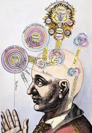 Man with various thoughts emanating from his head