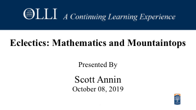 Click here to view Mathematics and Mountaintops