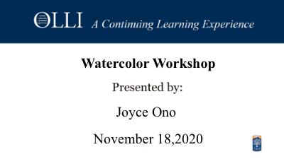 Click here to view Watercolor Workshop 11-18-2020 video