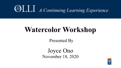 Click here to view Watercolor Workshop 11-18-2020 video