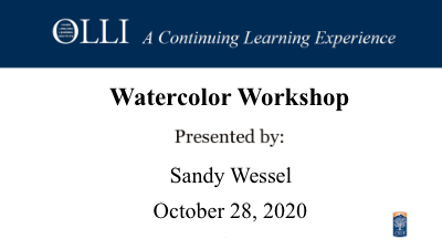 Click here to view Watercolor Workshop 10-28-20