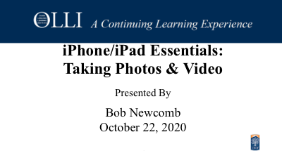 Click here to view iPhone iPad Essentials 10-22 video
