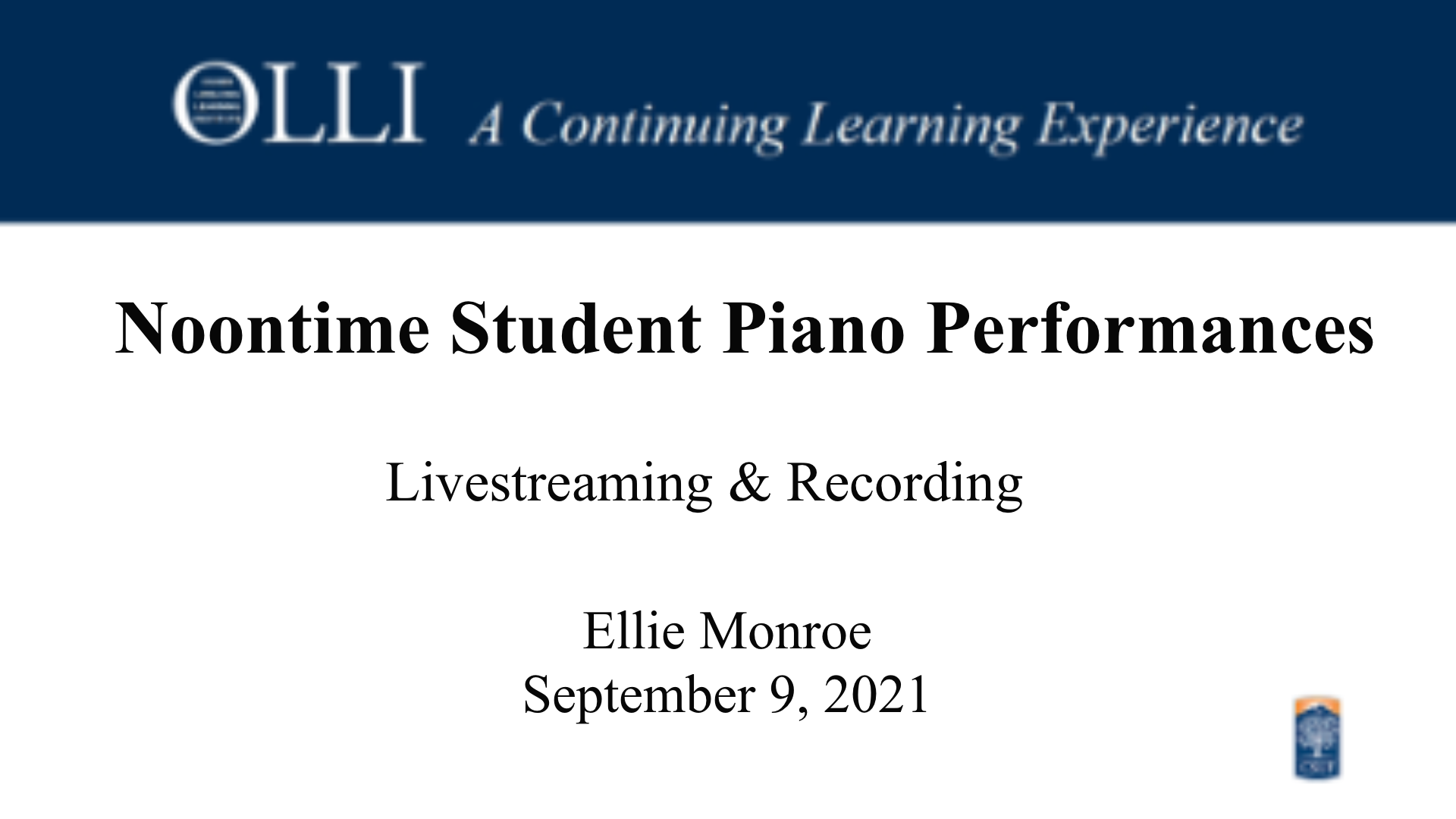Click here to view the livestream of noontime piano