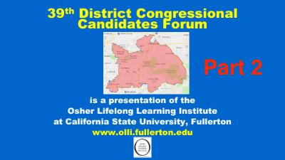 Click here for video 39th Congr Forum Part 2