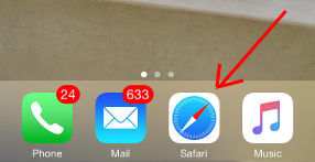 iPhone Start Safari